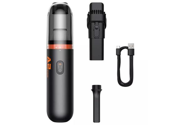 Baseus A2Pro Car Vacuum Cleaner - 6000PA Powerful Suction, Cordless & USB-C Rechargeable, Washable HEPA Filter, Quiet Operation - Black